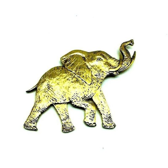 Tortolani Crislu Elephant Brooch - Picture 2 of 12